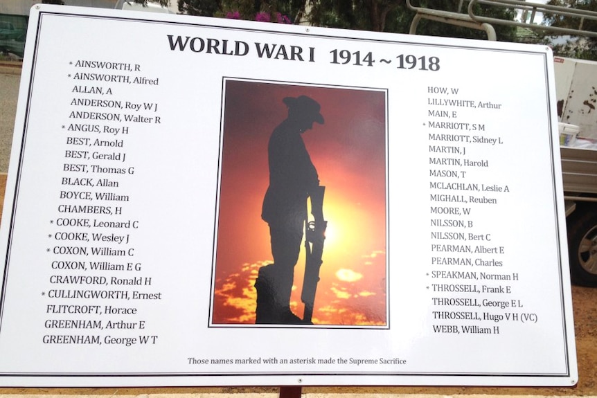 Plaque commemorates armed forces
