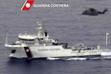 Search for migrants after boat capsized