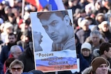 Nemtsov supporters march in Moscow