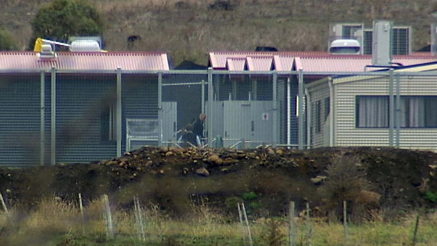 The detention centre houses a large group of teenagers.
