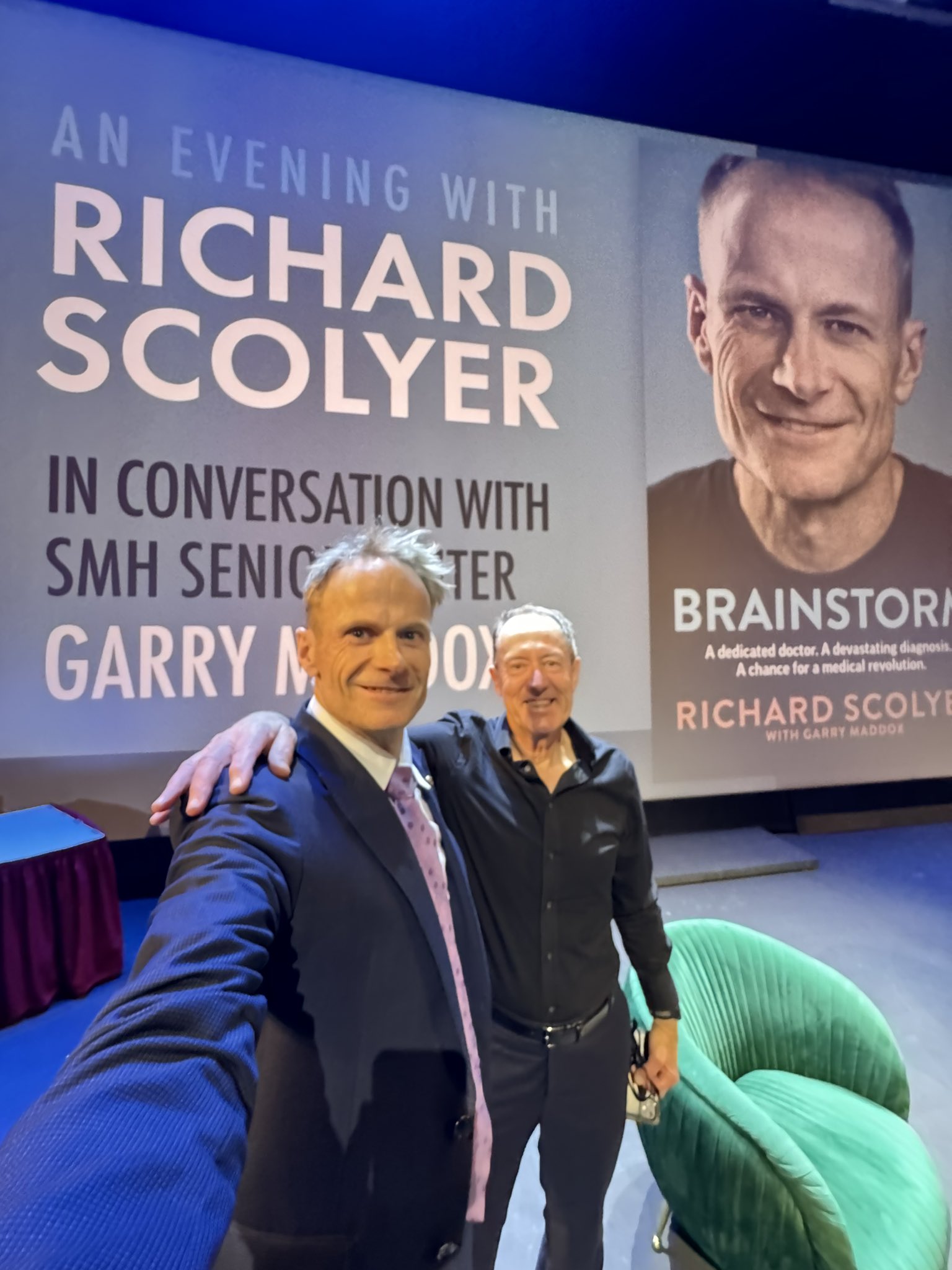 Richard Scolyer en la publicación de sus memorias 