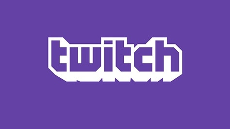 A purple logo spelling the word "twitch" in stylised font.