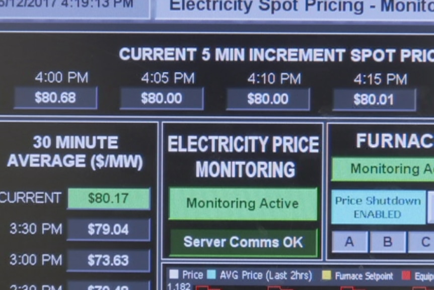 A screen displays sport power prices.