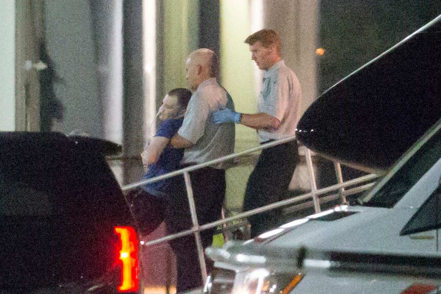 Otto Warmbier, a 22-year-old college student detained and imprisoned in North Korea, is carried off of an airplane.