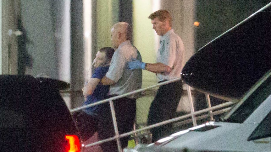 Otto Warmbier, a 22-year-old college student detained and imprisoned in North Korea, is carried off of an aeroplane.