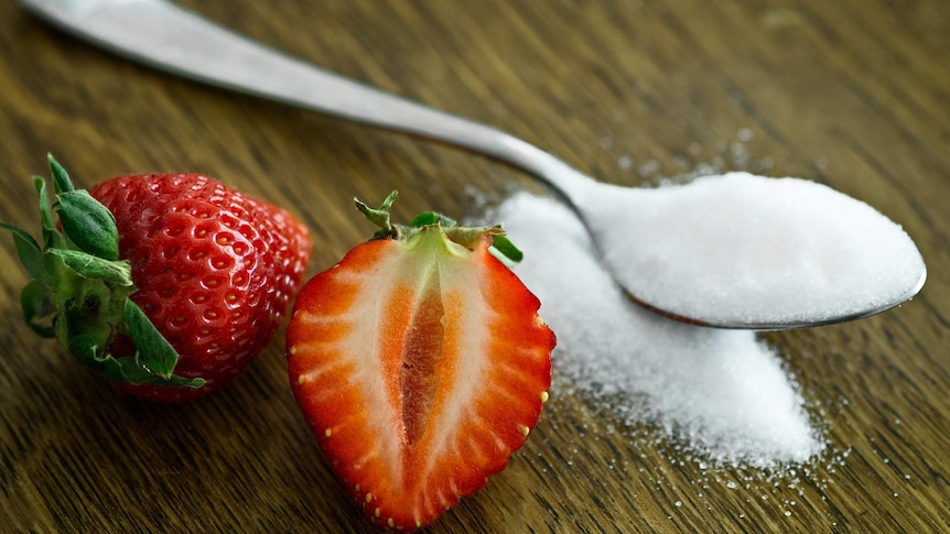 Strawberries and sugar