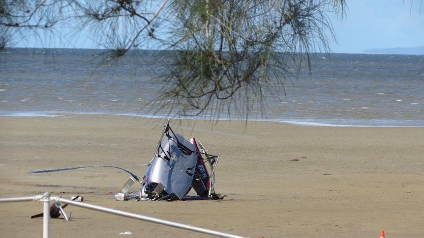Helicopter crash at Deception Bay