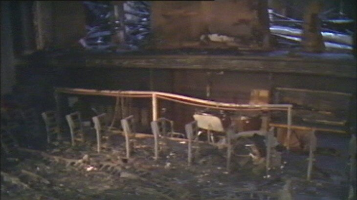 Theatre Royal ravaged by fire in 1984