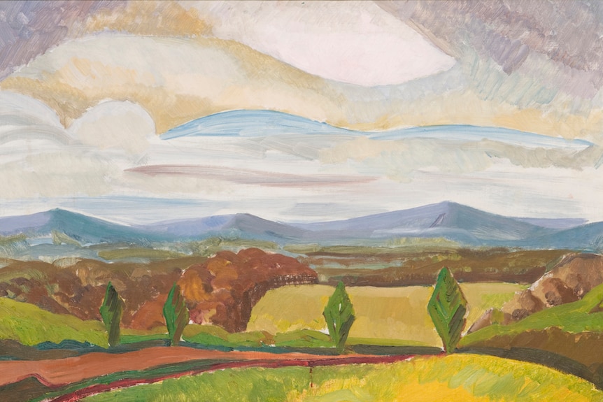 Guy Grey-Smith painting - Midhurst 1945