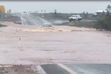 Floodwater on a Pilbara rain.