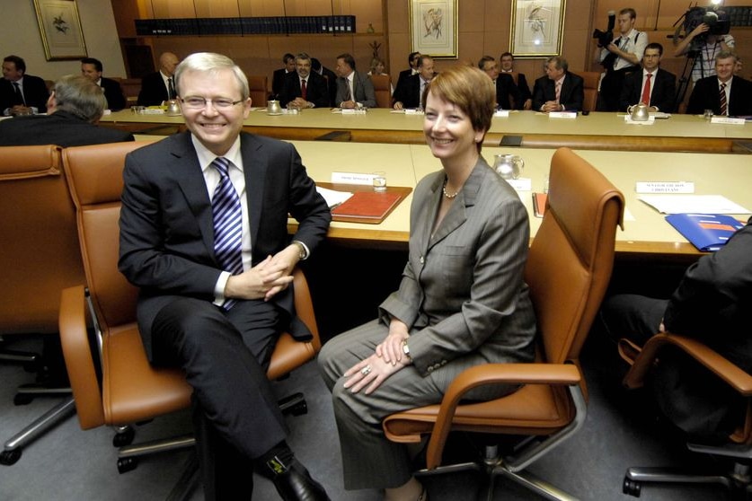 Kevin Rudd and Julia Gillard