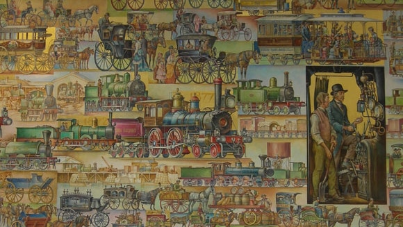 The History of Transport mural (vhd.heritage.vic.gov.au)