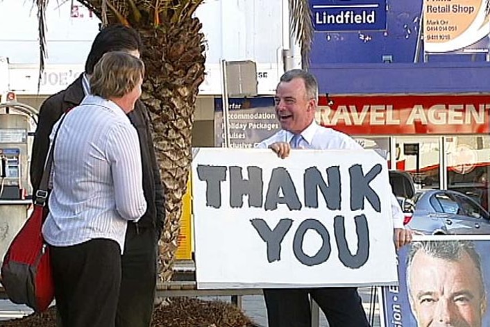 Former opposition, and Liberals leader, Brendan Nelson, says thank you