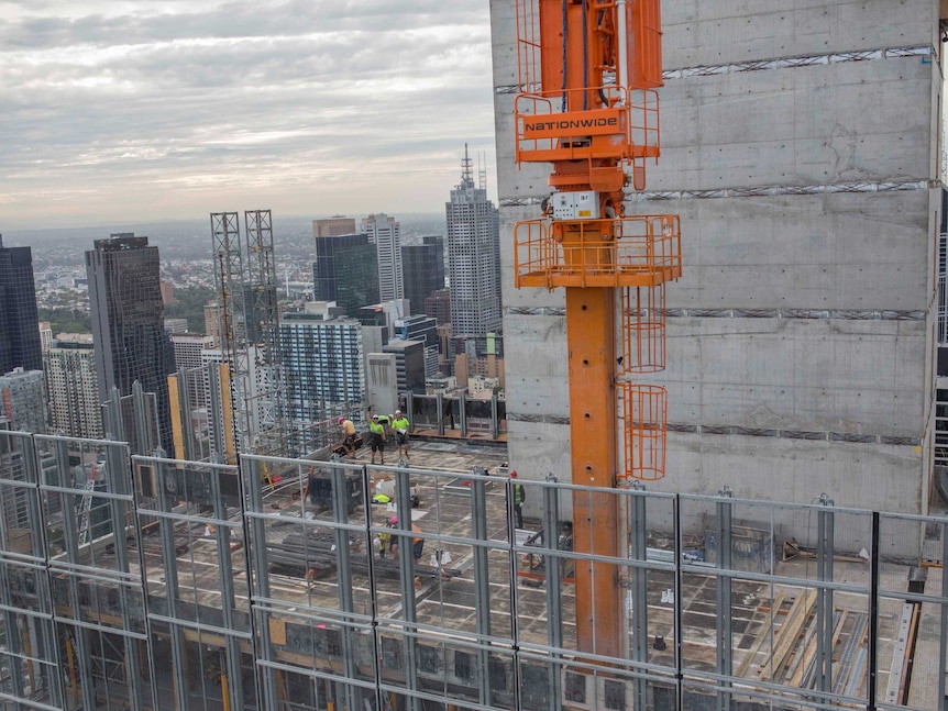 Apartments under construction