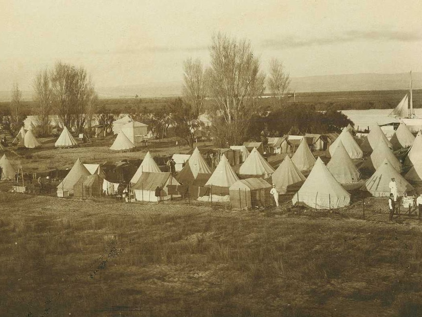 Torrens Island camp during WWI
