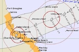 A Bureau of Meteorology cyclone tracking map released on the afternoon of Monday January 22