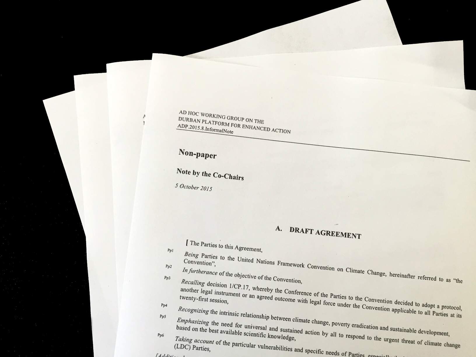 In Full United Nations Draft International Climate Treaty Abc News