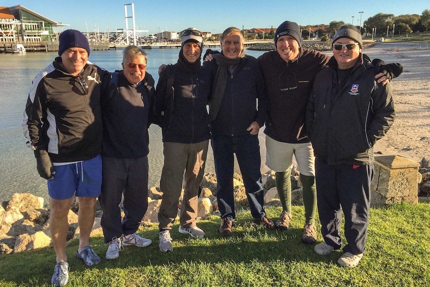 Sorrento Stingers swimming group at Hillarys boat harbour