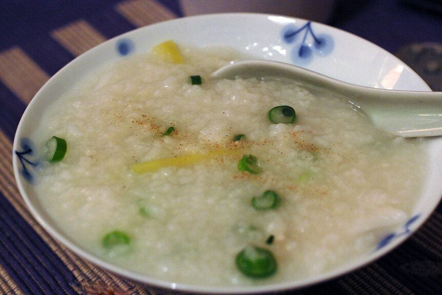 A bowl of rice porridge