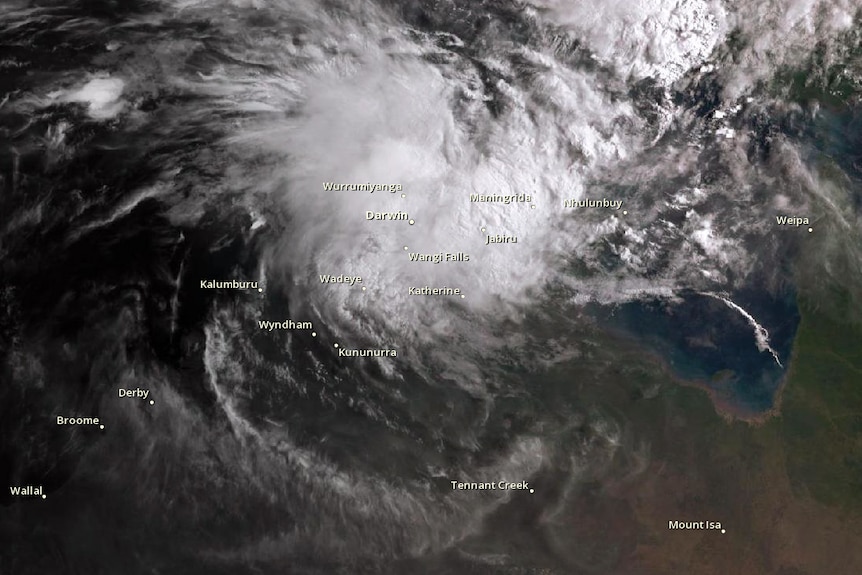 A tropical low expected to become Cyclone Frances is centred to the north of Darwin.