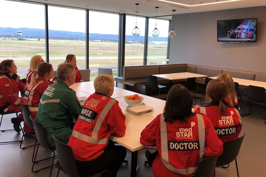 MedSTAR staff watch the Thai cave rescue