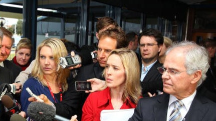 The media at a Julia Gillard press conference
