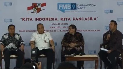 Diskusi "Kita Indonesia, Kita Pancasila" di Jakarta (29/5/2019).