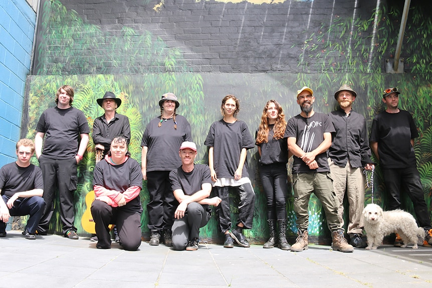 Participants of the Save The Devil mural project.