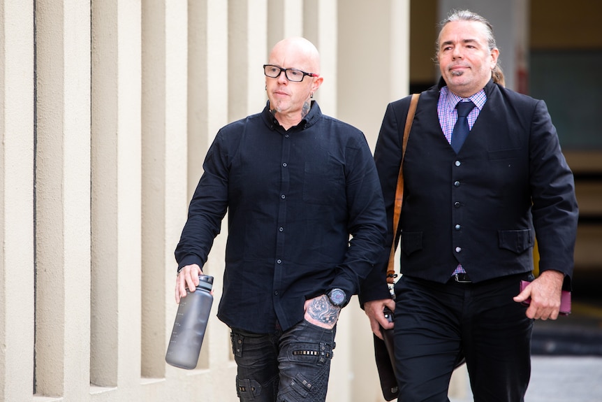 John McMahon with his lawyer Damien Cripps