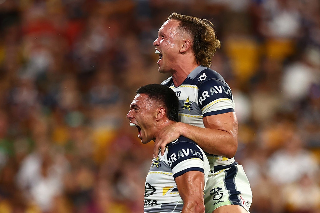 Cowboys claim thrilling Queensland derby victory with last-minute try