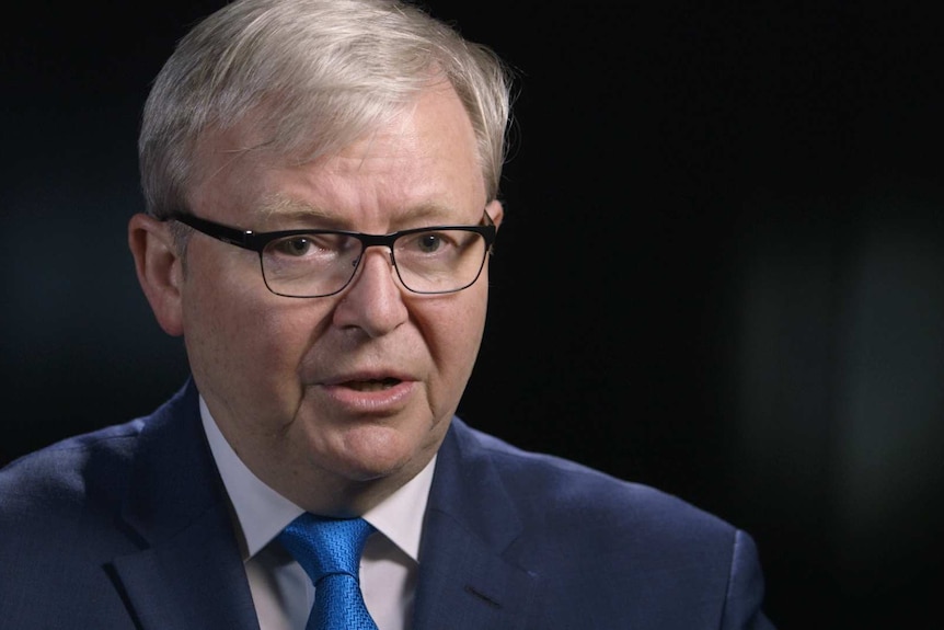 Kevin Rudd speaks to Sarah Ferguson