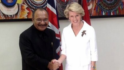 PNG PM Peter O'Neill meets with Australian Foreign Minister Julie Bishop