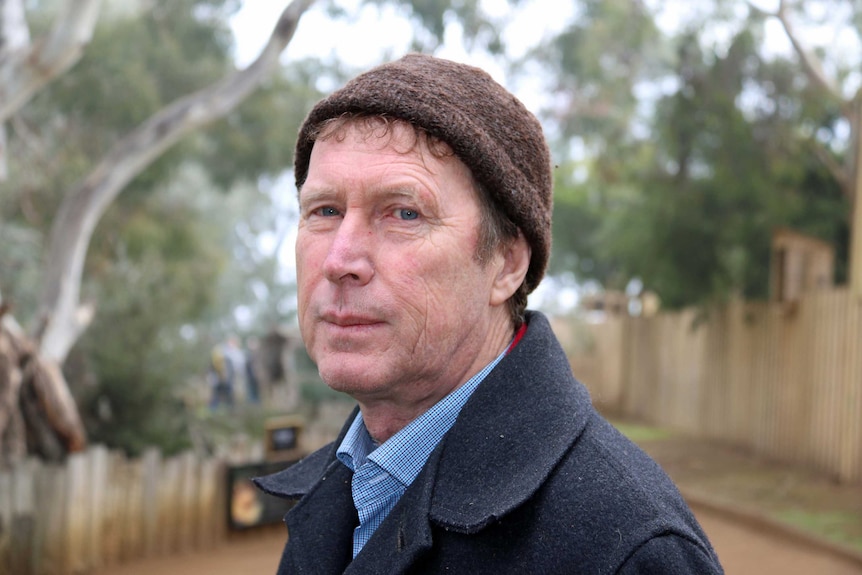 David Pemberton stands at Bonorong Wildlife Park