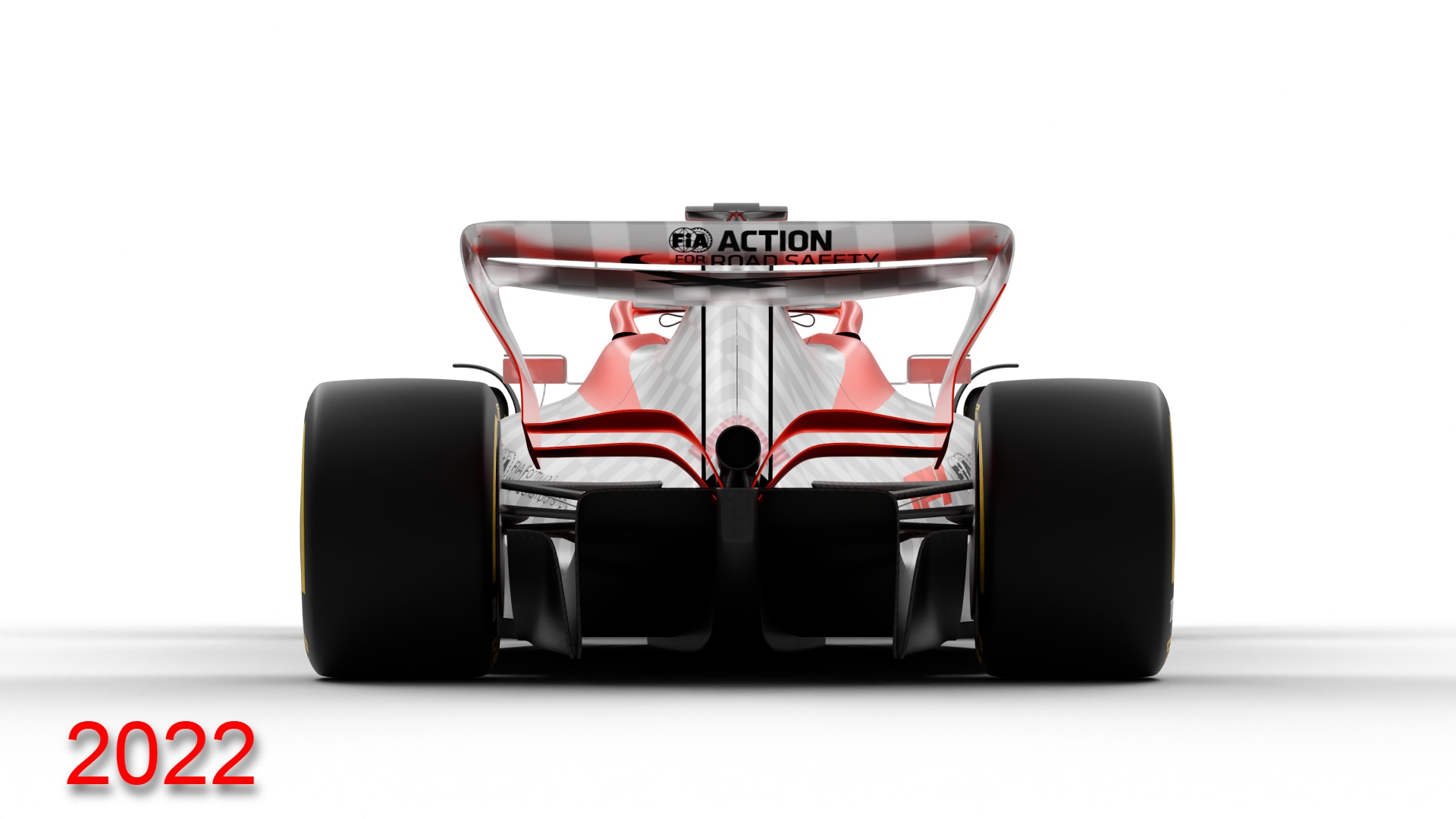 Visão traseira do design de 2022