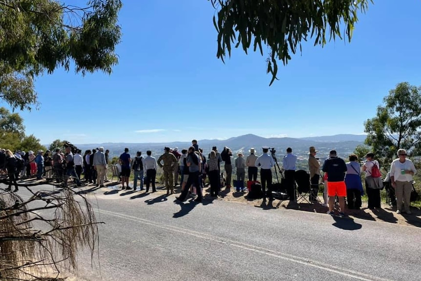 Spectators from Red Hill