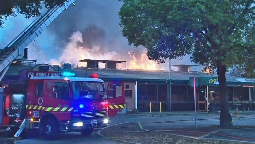 Blaze destroyed part of the Gepps Cross Hotel