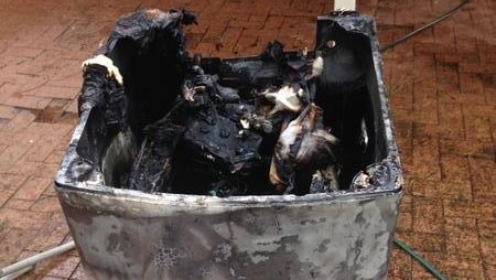 Washing machine fire in Port Stephens