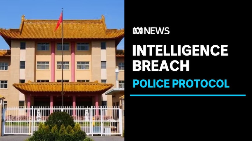 Intelligence Breach, Police Protocol: A large building with traditional Chinese characteristics and a Chinese flag out the front