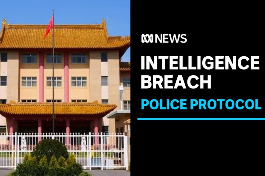 Intelligence Breach, Police Protocol: A large building with traditional Chinese characteristics and a Chinese flag out the front