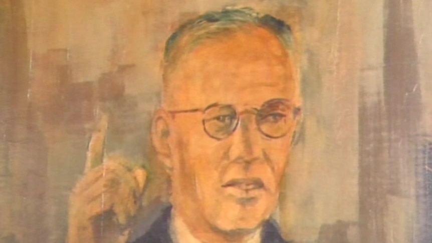 a painting of John Curtin.