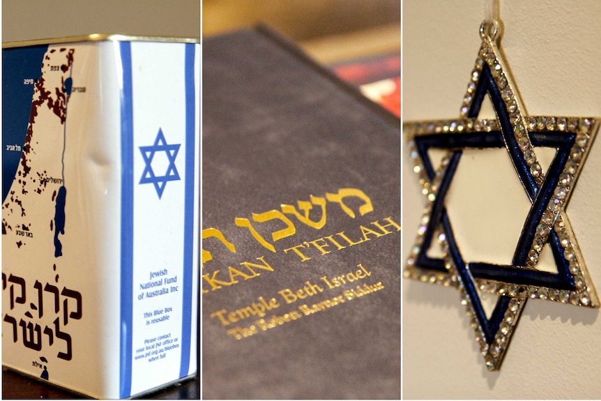 Various Jewish ornaments.
