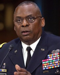 US Central Command Commander General Lloyd Austin, testifies on Capitol Hill in Washington.