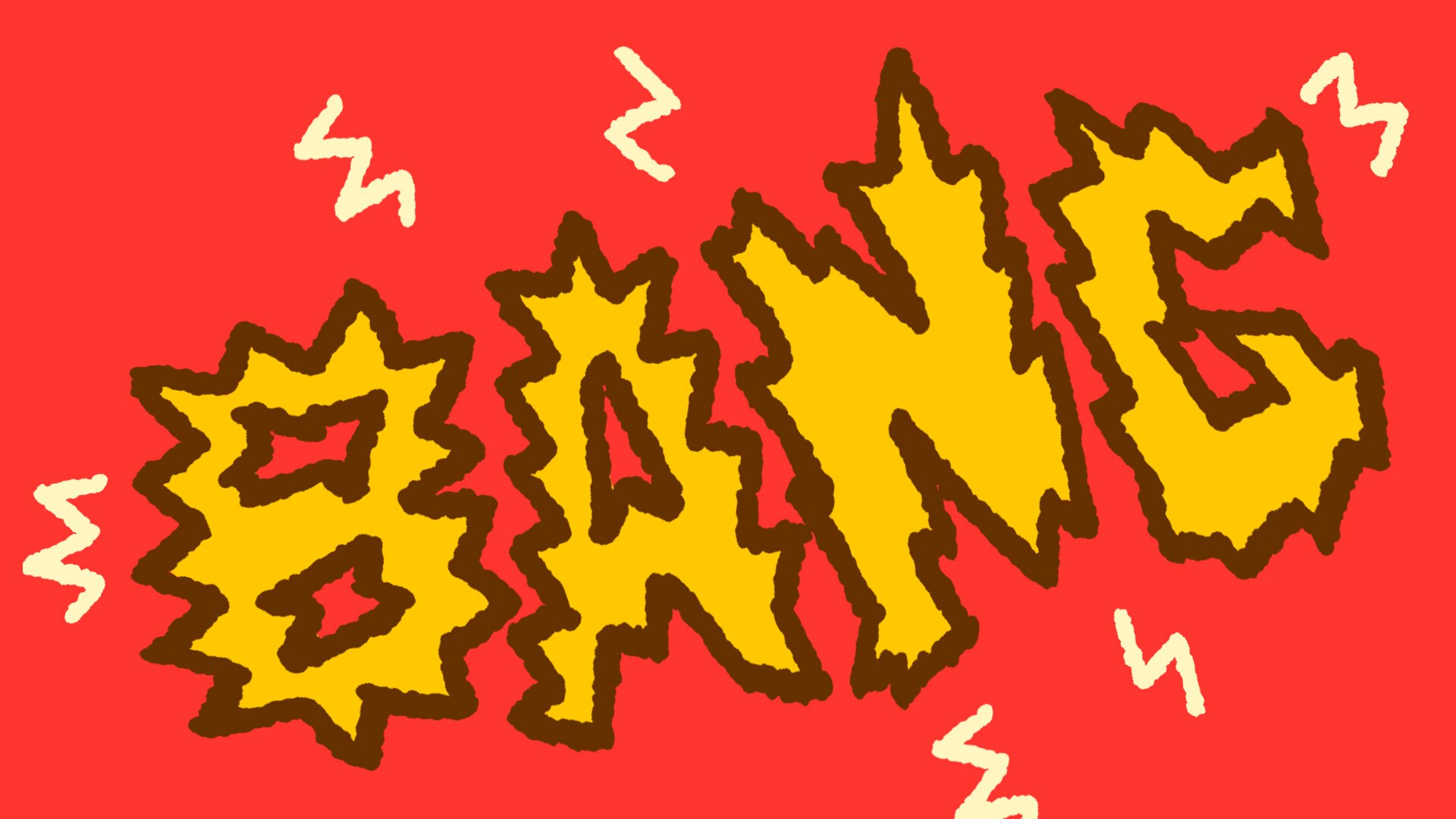 Graphic drawing of letters