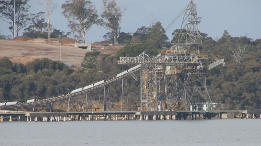 Triabunna Woodchip wharf