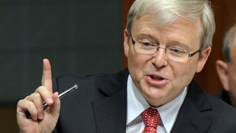 Former prime minister Kevin Rudd (AAP: Alan Porritt)