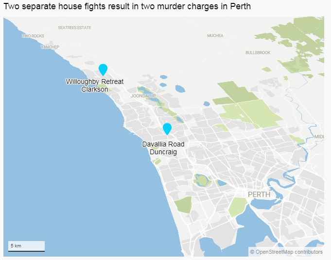 Two separate house fights result in two murder charges in Perth