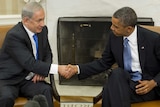 Barack Obama meets with Benjamin Netanyahu in the Oval Office