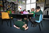 NZ kids practice quake drill