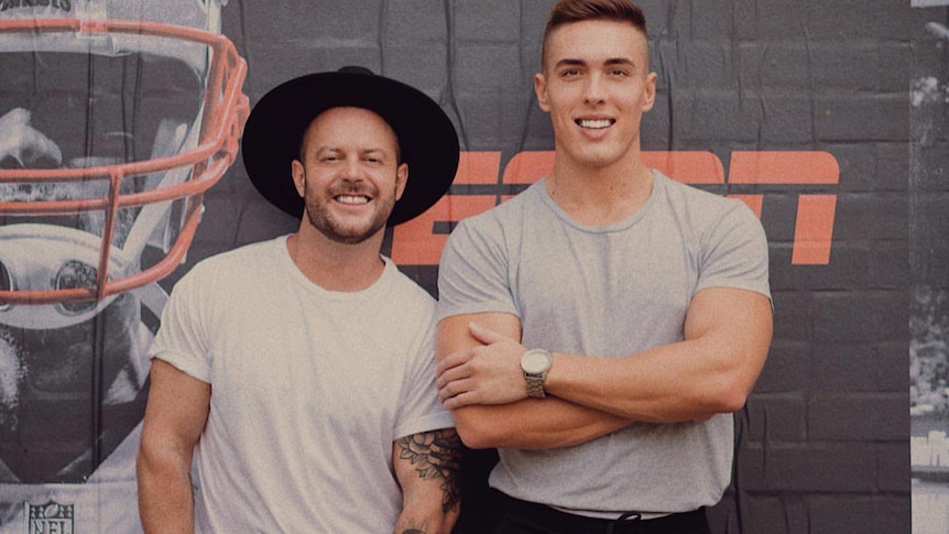 Jay Fisher (right) co-hosts a podcast called the Sydney Gays.