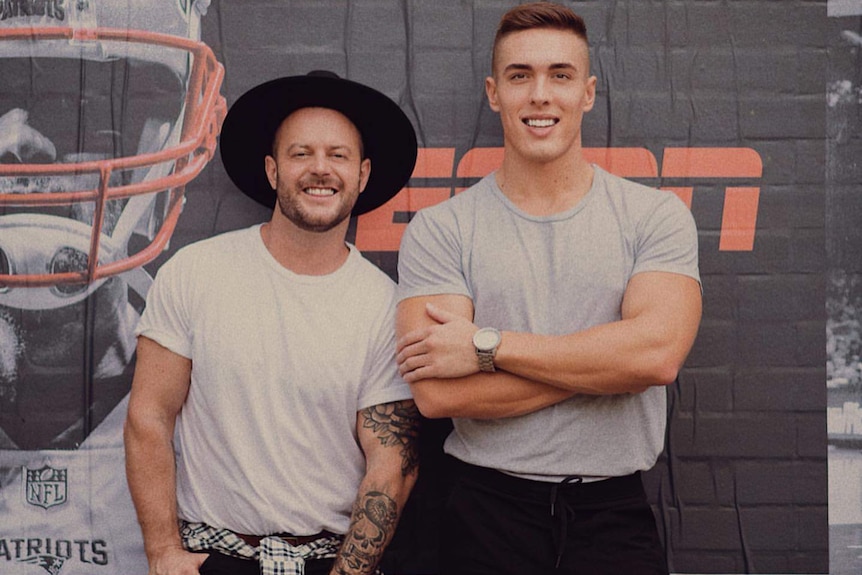 Jay Fisher (right) co-hosts a podcast called the Sydney Gays.